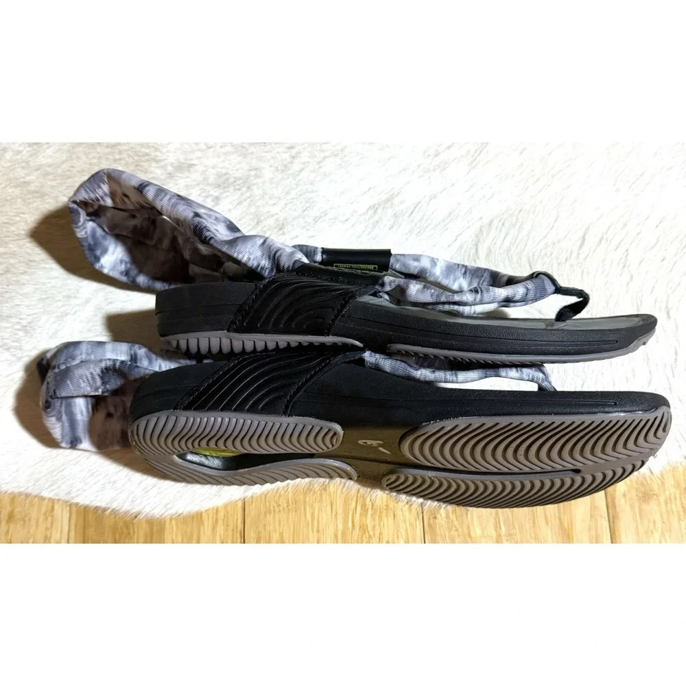 Kuru Women's Sling Wrap Sandal Women's Size‎ 7 Tie Dye Black Gray Arch Support - Picture 4 of 5